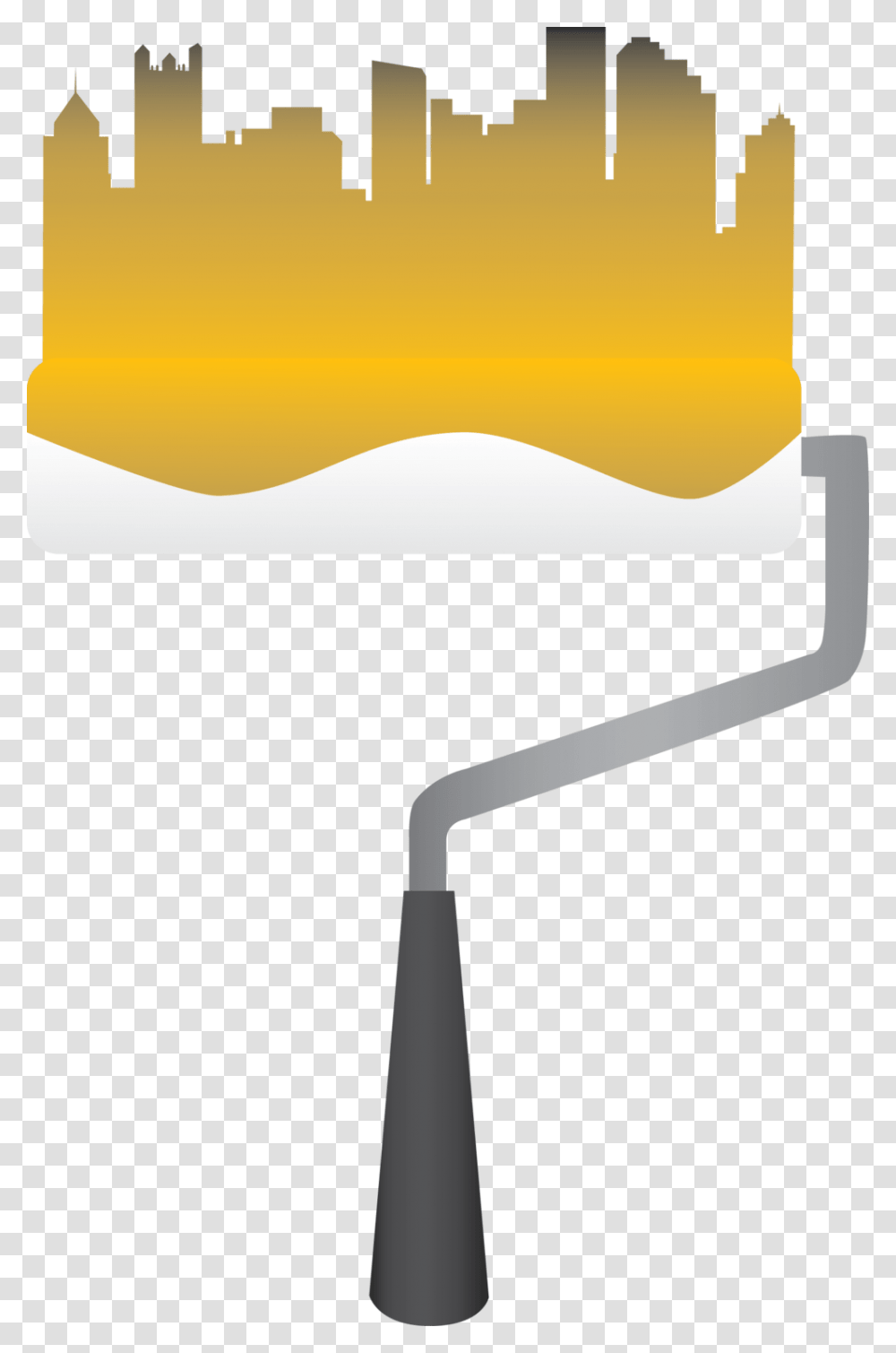 Paint Pittsburgh Black And Gold Sydney Koffler, Hammer, Tool Transparent Png