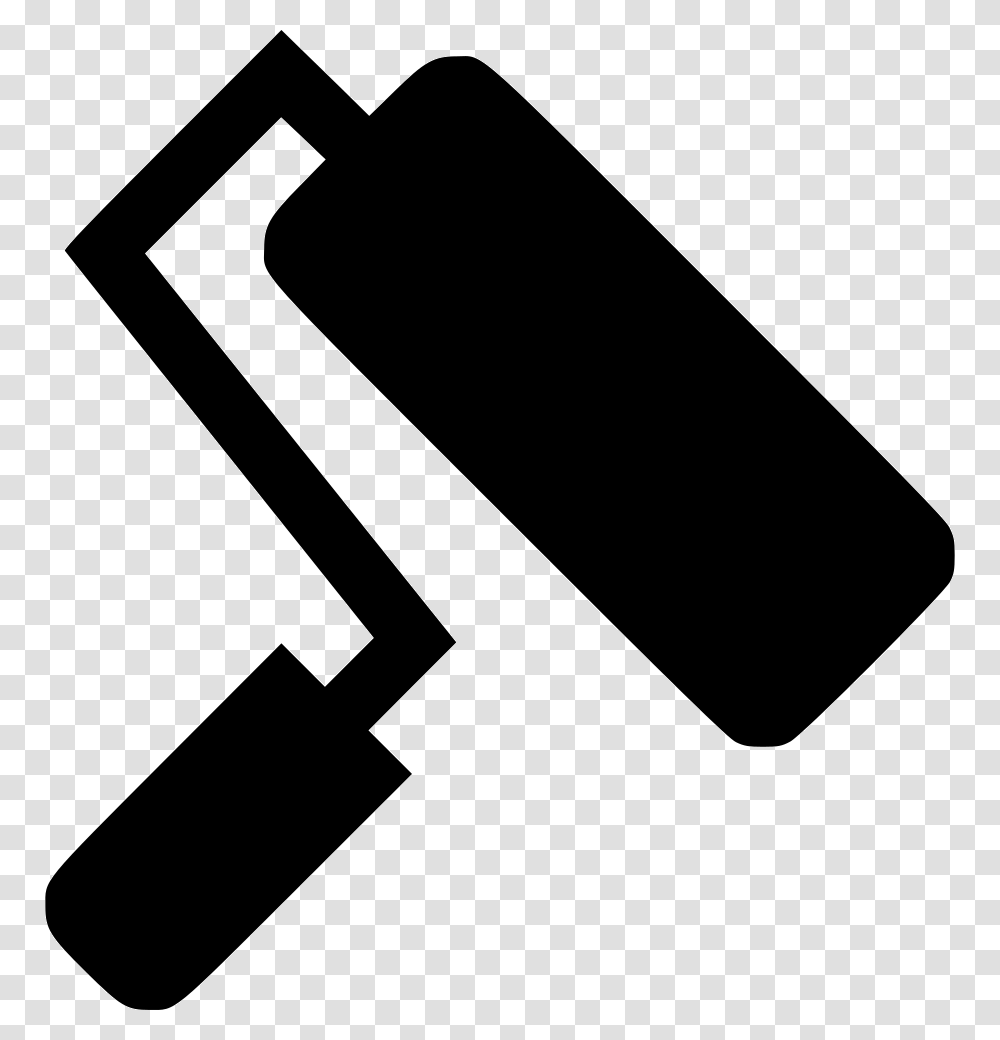 Paint Roller Roller Icon Free, Axe, Tool, Cowbell, Stencil Transparent Png