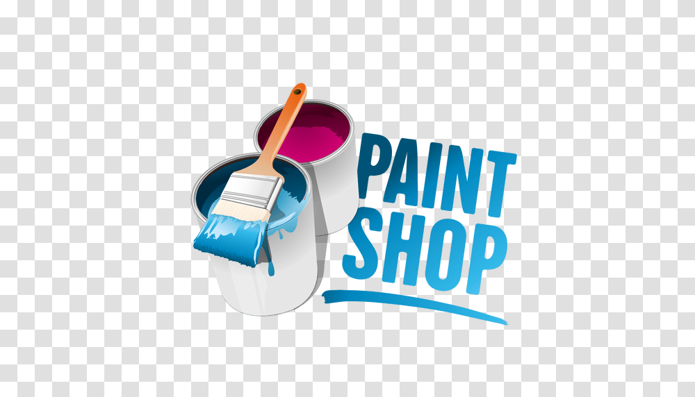 Paint Shop Logo, Label, Bucket, Tin Transparent Png