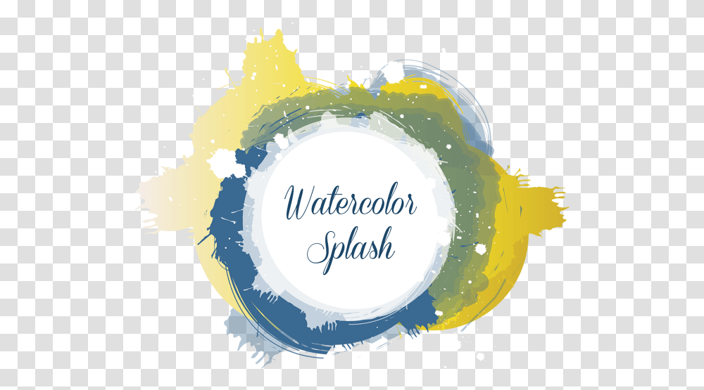 Paint Spill Watercolor Splashes Circle, Plant, Fruit Transparent Png