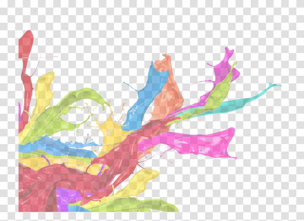 Paint Splash Colorful, Floral Design, Pattern Transparent Png