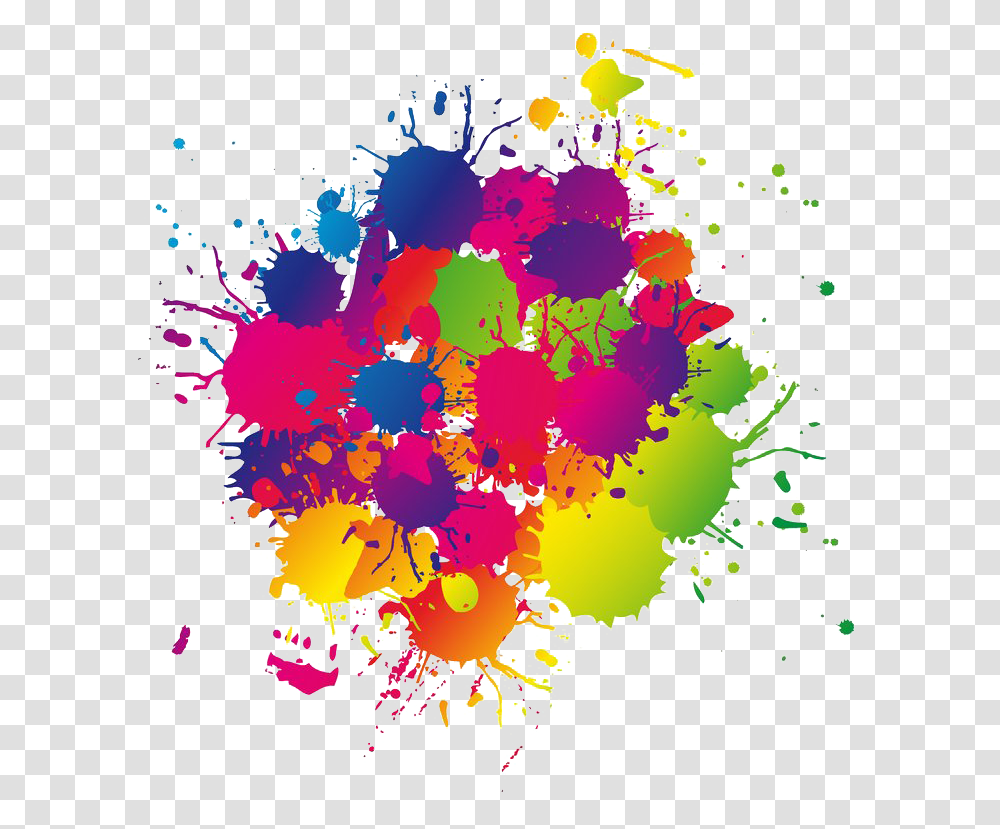 Paint Splash Splatter Paintspalsh Paintsplatter Color Splash Effect, Floral Design, Pattern Transparent Png