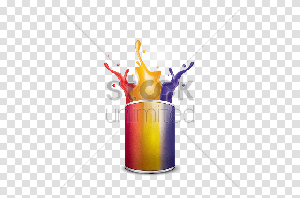 Paint Splashing Out Of Can Vector Image, Weapon, Weaponry, Light Transparent Png