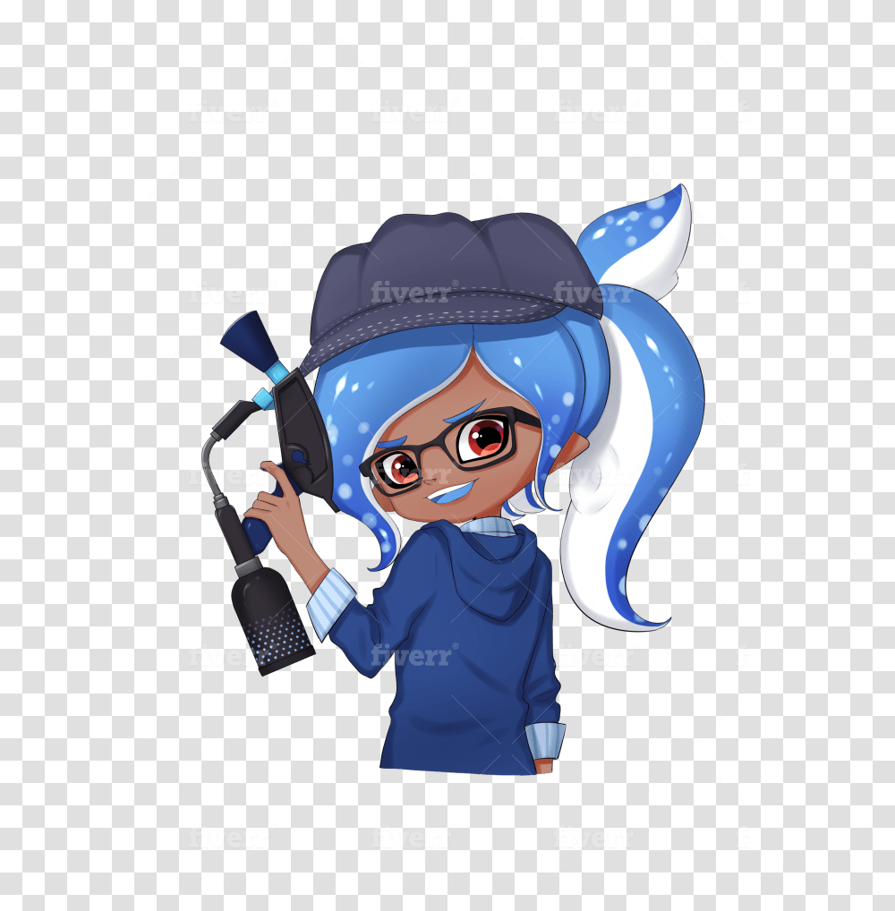 Paint Splatoon Inkling Or Octoling Squid And Octopus Cartoon, Person, Helmet, Outdoors, Girl Transparent Png