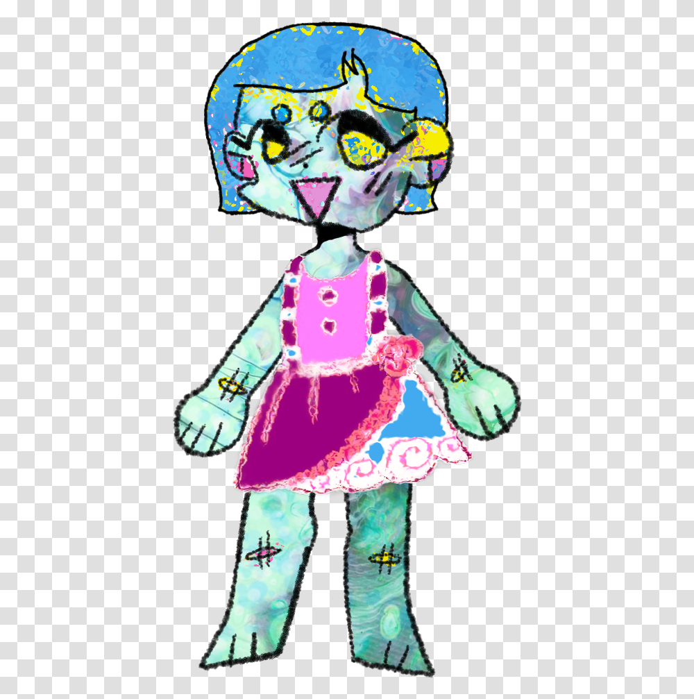 Paint Splatter Chibi Free Adoptable, Person, Doll Transparent Png