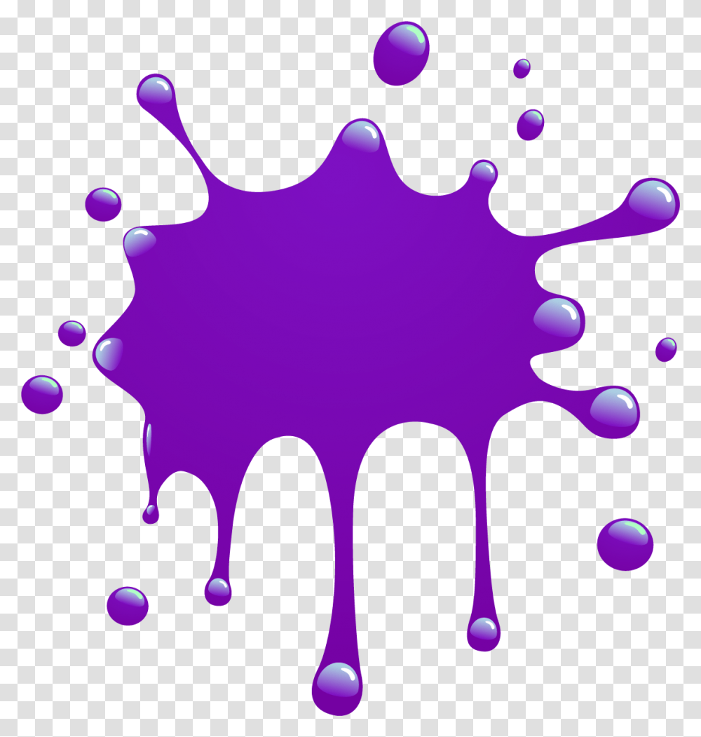 Paint Splatter Clip Art Free Image, Purple Transparent Png