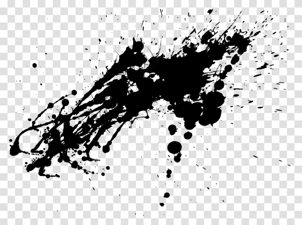 Paint Splatter Splash Ink Drop Splattered Drip Manchas De Pintura, Gray, World Of Warcraft Transparent Png