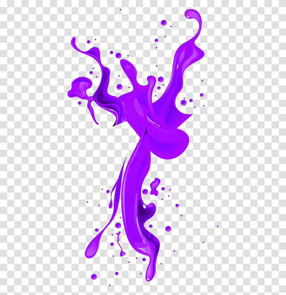 Paint Splatter Splash Purple Nail Polish Splash, Light, Floral Design Transparent Png
