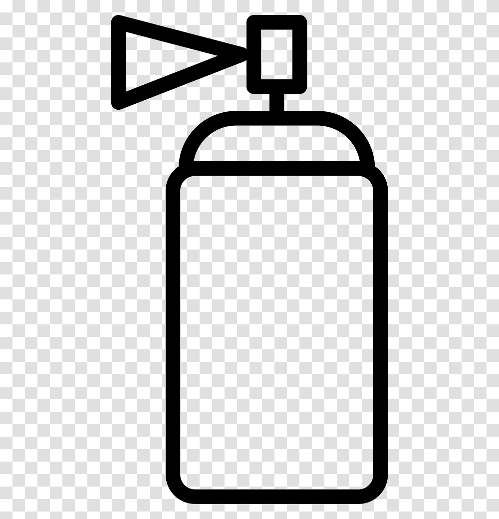 Paint Spray Can Outline Icon Free Download, Label, Electronics, Cowbell Transparent Png