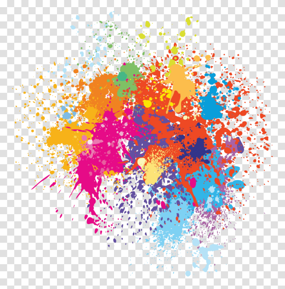 Paint Spray Colorful Painting Splash Ftestickers Color Spray Paint, Paper, Confetti Transparent Png