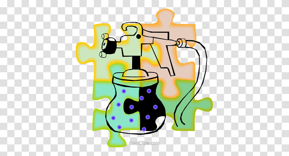Paint Sprayer Royalty Free Vector Clip Art Illustration, Jigsaw Puzzle, Game, Doodle, Drawing Transparent Png