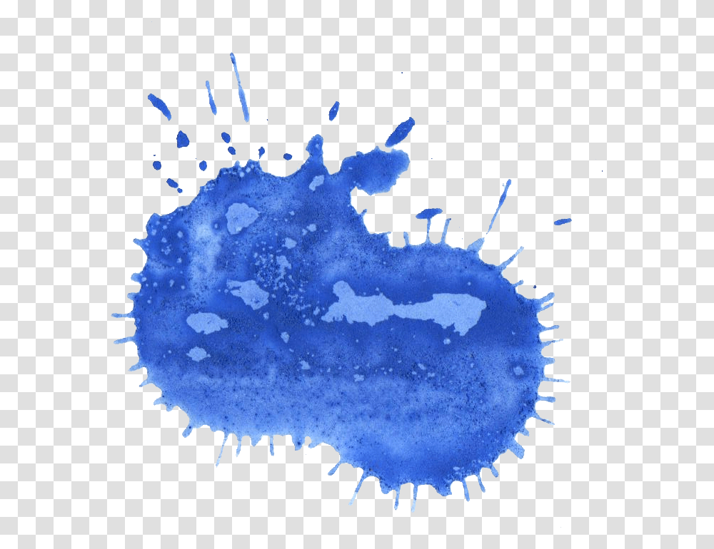 Paint Stain Blue, Sea Life, Animal, Invertebrate, Outdoors Transparent Png