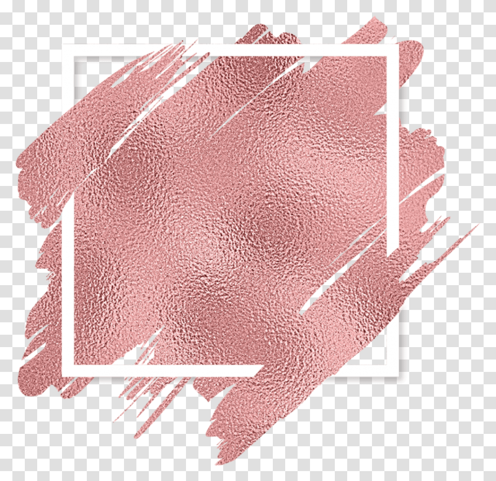 Paint Texture Square Pink Coral Shadows Tiktokstickers Rose Gold Background Brush Stroke, Art, Rug, Drawing, Paper Transparent Png