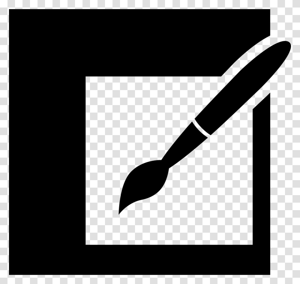 Paint Tool Icon Free Download, Brush, Silhouette, Arrow Transparent Png