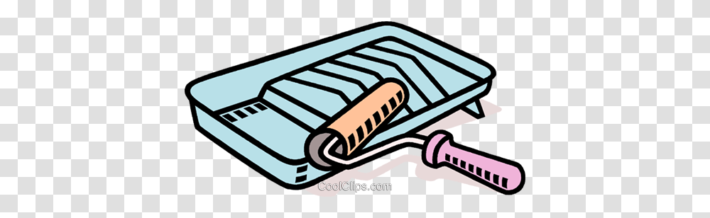 Paint Tray And Roller Royalty Free Vector Clip Art Illustration, Weapon, Weaponry, Bomb, Dynamite Transparent Png