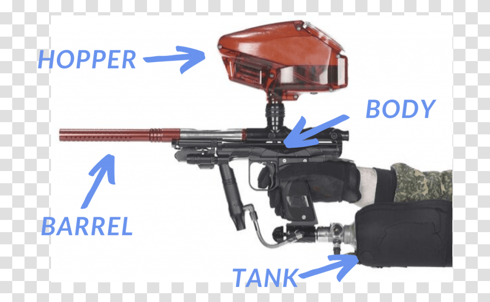 Paintball Marker, Gun, Weapon, Weaponry, Machine Transparent Png