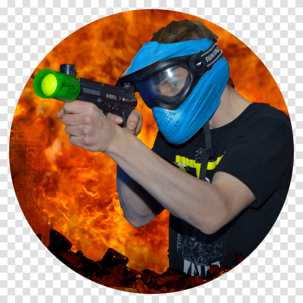 Paintball, Person, Helmet, Outdoors Transparent Png