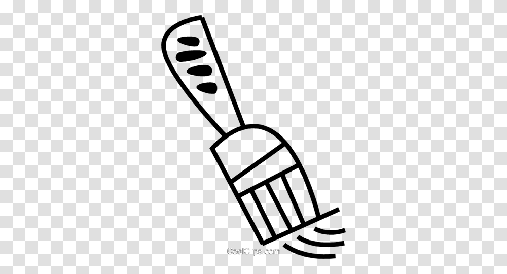 Paintbrush Royalty Free Vector Clip Art Illustration, Tool, Cutlery, Badminton, Sport Transparent Png