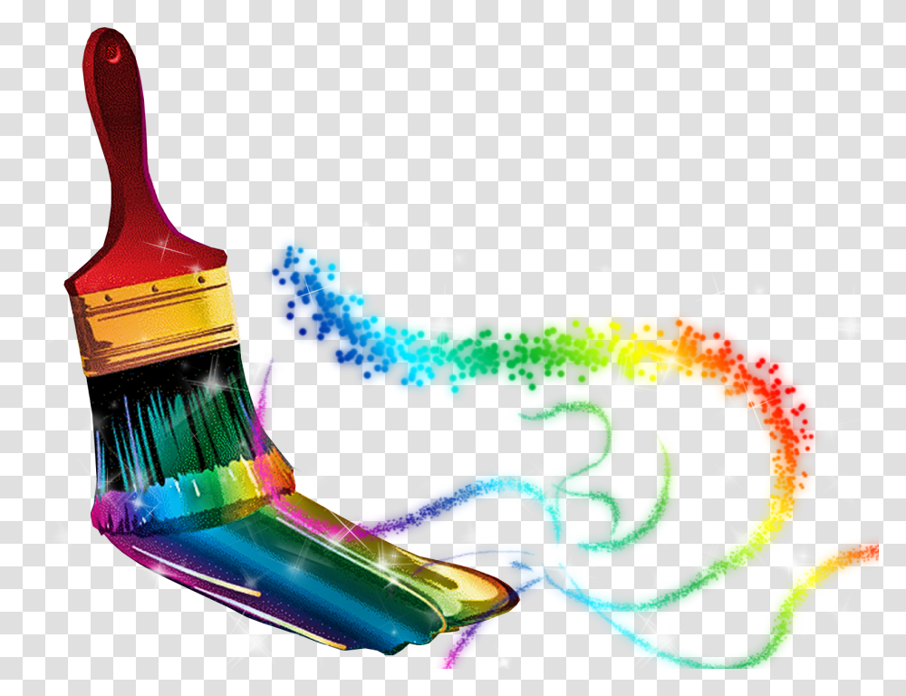 Paintbrush With Paint, Modern Art, Collage Transparent Png