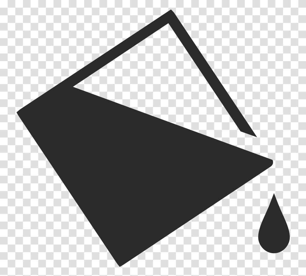 Paintbucket Icon Triangle, Business Card, Paper, Envelope Transparent Png