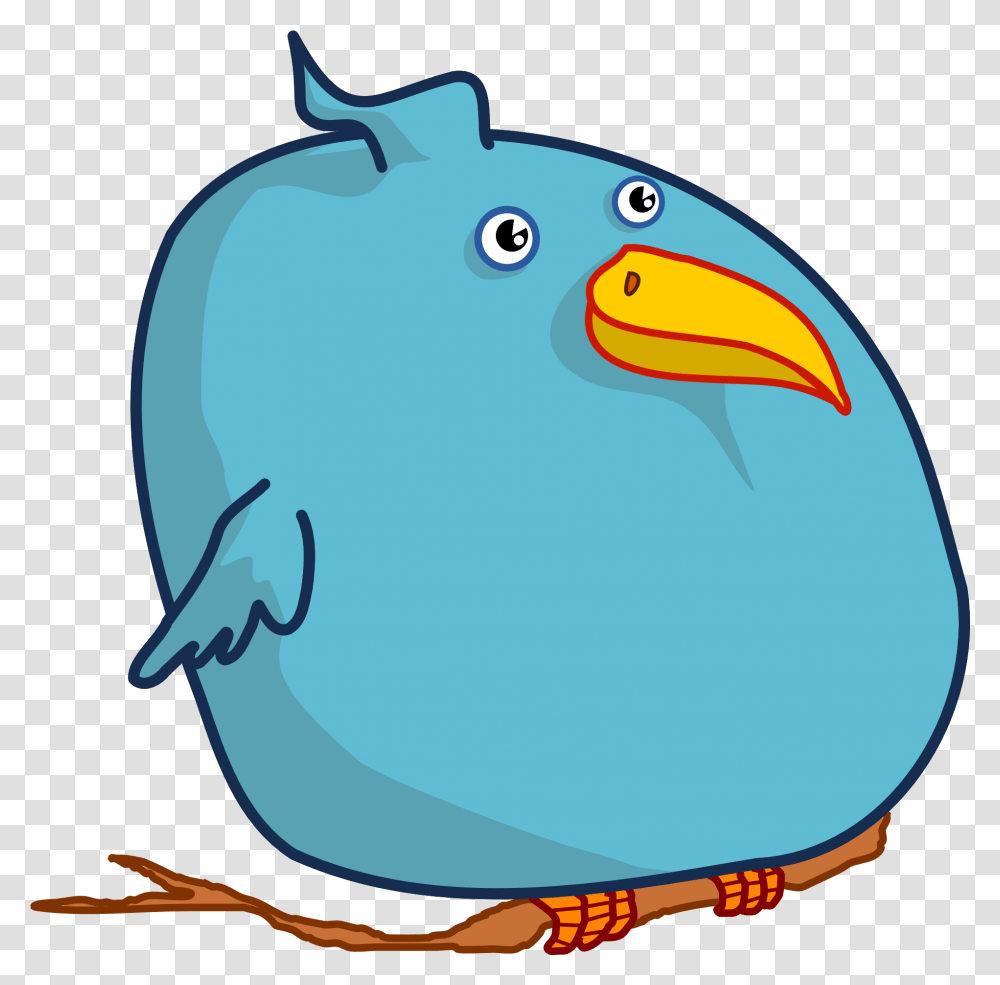 Painted Big Blue Bird Free Image Fat Bird Clipart, Beak, Animal, Outdoors, Nature Transparent Png