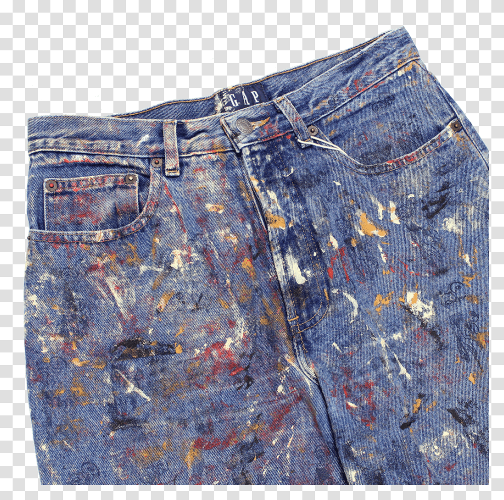 Painted Blue Jeans Pocket, Clothing, Apparel, Shorts, Pants Transparent Png