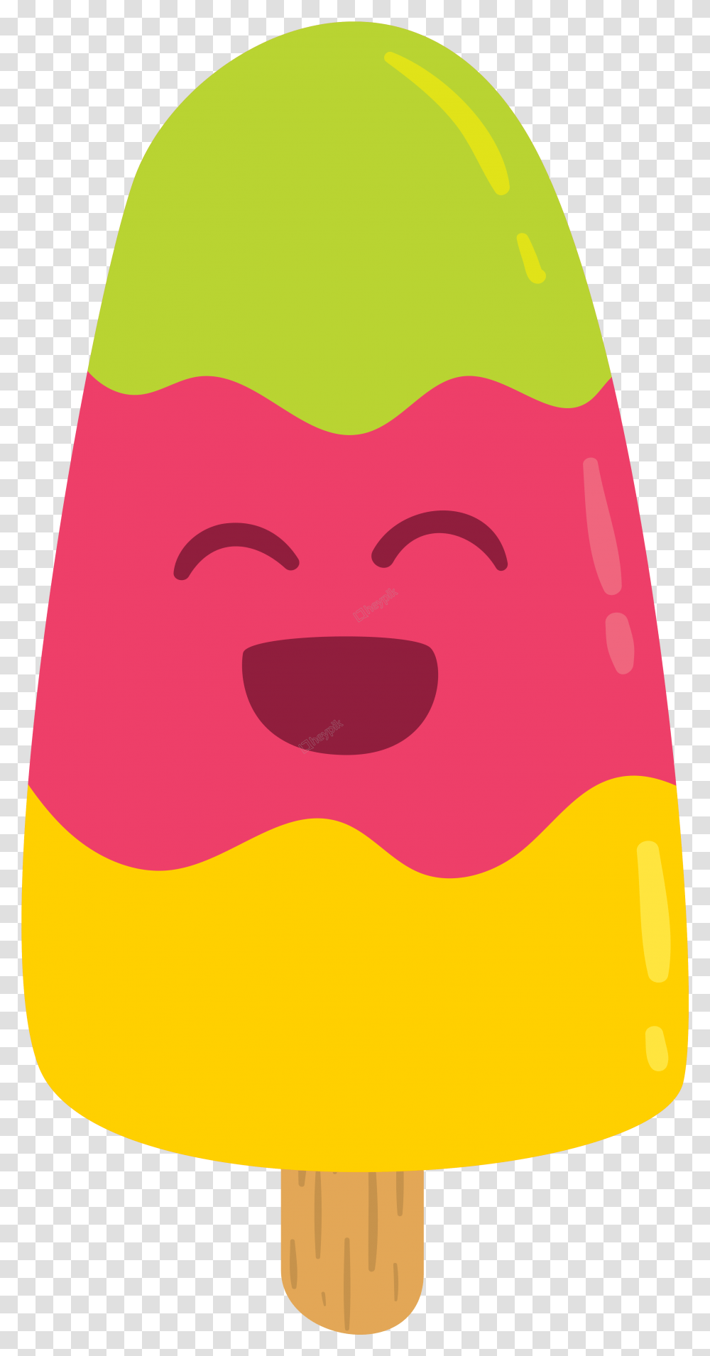 Painted Cartoon Multicolored Popsicles Free Download, Mouth, Lip, Baseball Cap, Hat Transparent Png