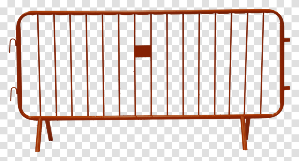 Painted Crowd Control Barriers Infant Bed, Fence, Gate, Railing, Barricade Transparent Png