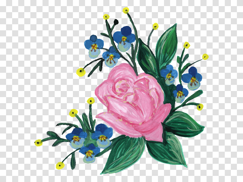 Painted Flower Floribunda, Floral Design, Pattern Transparent Png