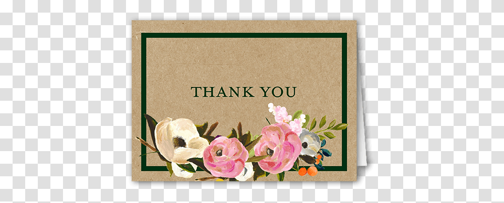 Painted Flowers 3x5 Folded Card By Good Thank You Painted Flowers, Floral Design, Pattern, Graphics, Art Transparent Png
