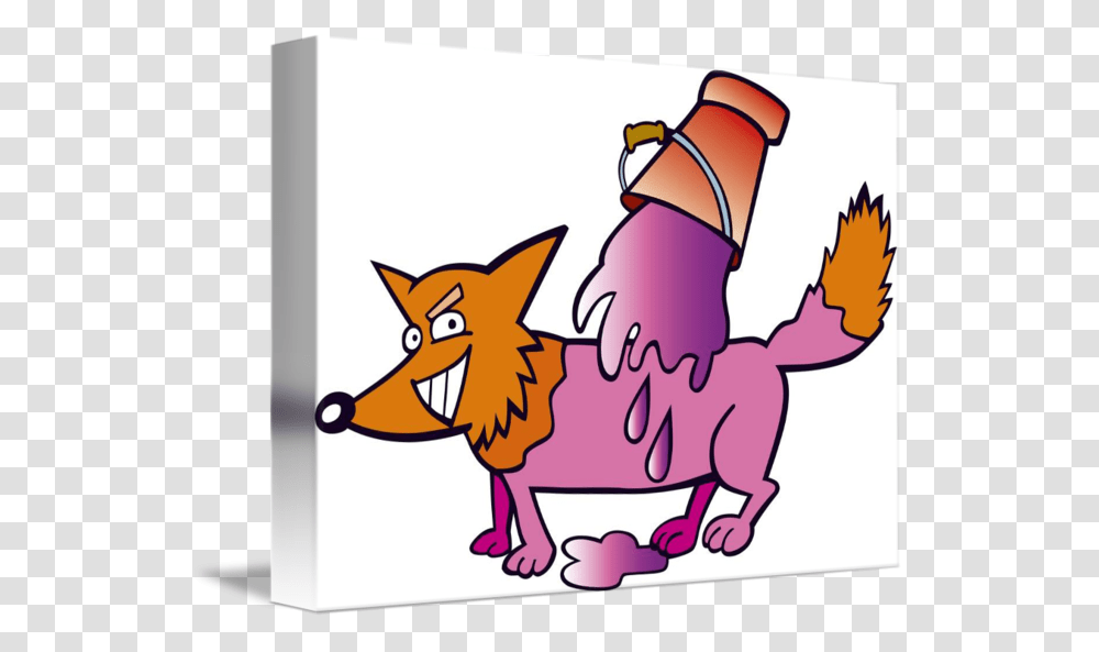 Painted Fox By Igor Cartoon, Drawing, Label, Doodle Transparent Png