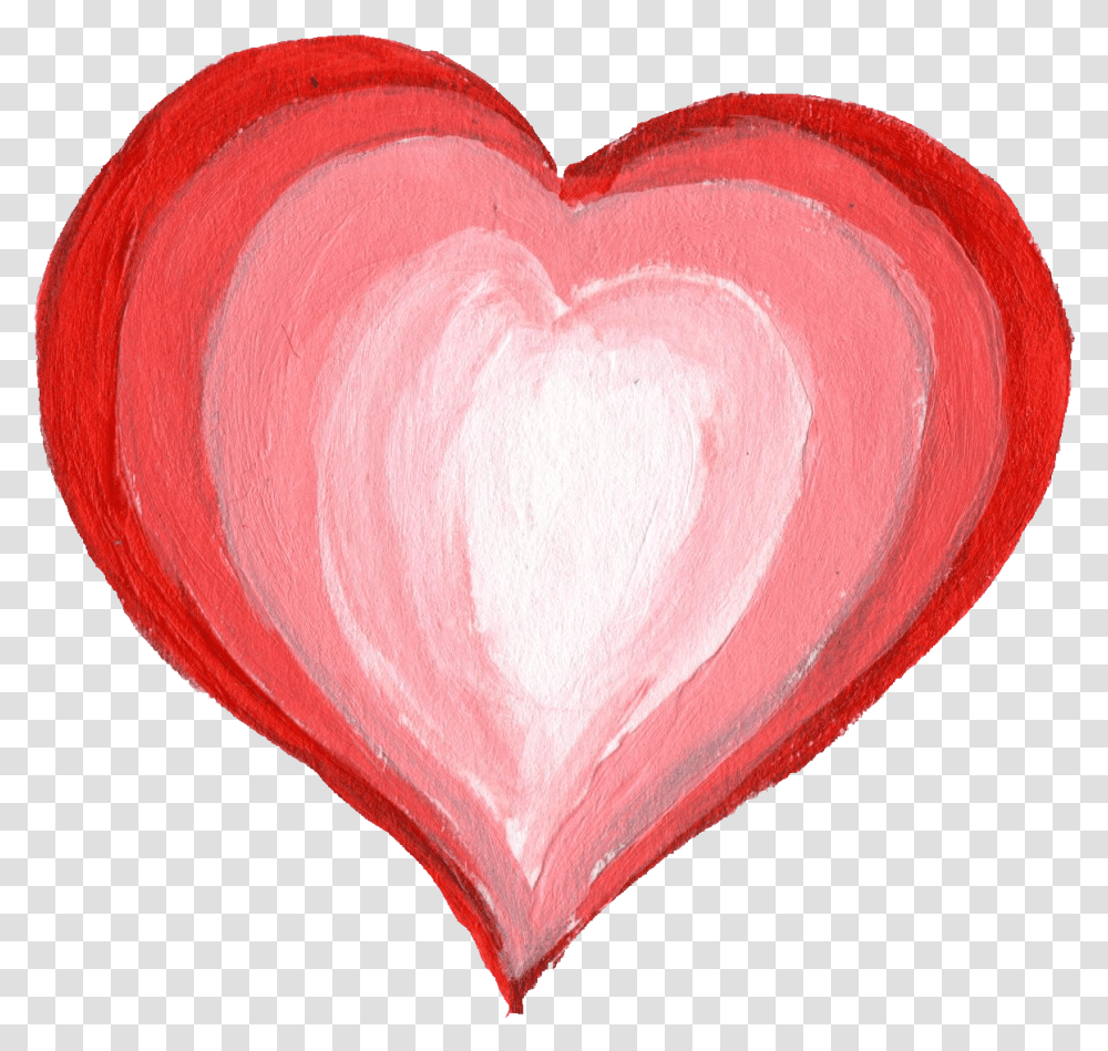 Painted Heart Onlygfxcom Background Paint Heart, Petal, Flower, Plant, Blossom Transparent Png
