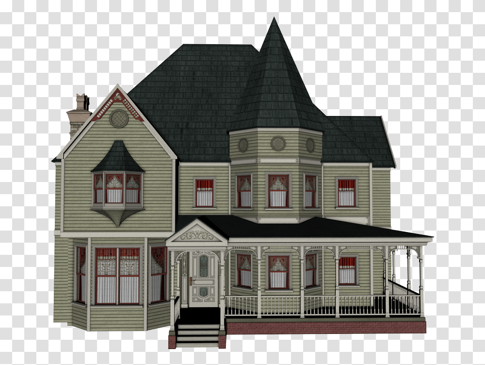 Painted Lady Inn Mysteries House Clipart Royalty Free, Cottage, Housing, Building, Villa Transparent Png