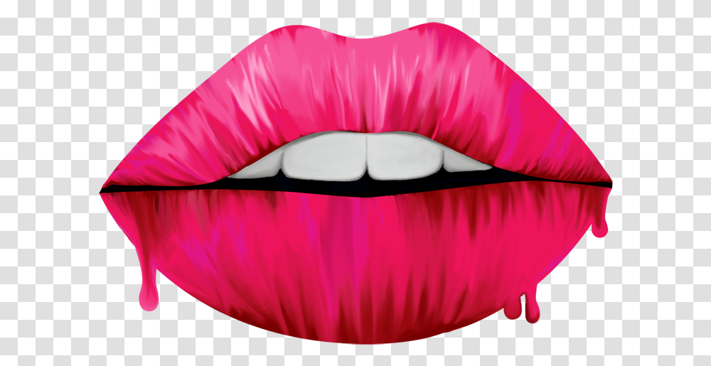 Painted Lips Mixed Media Teeth Hand Drawn Graffiti Painted Lips, Mouth Transparent Png