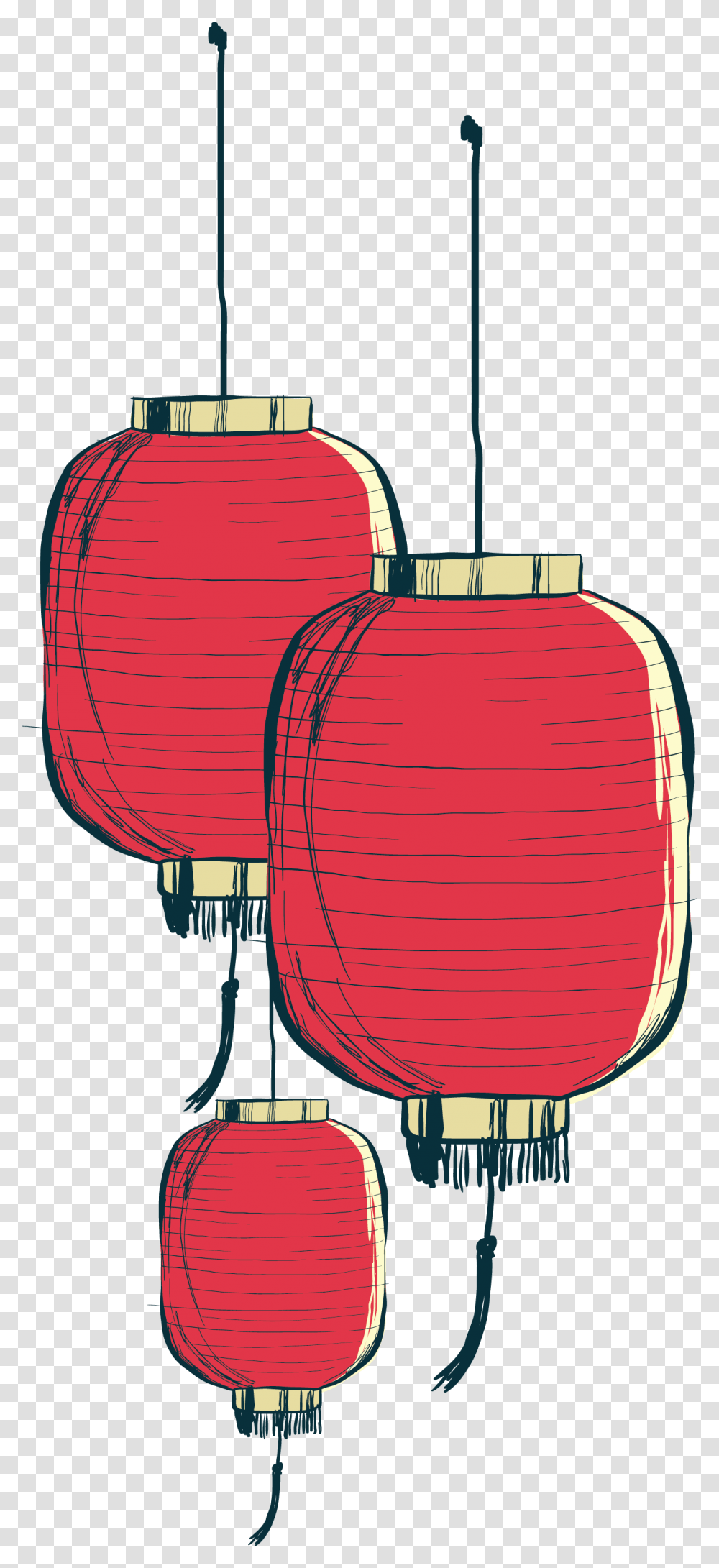 Painted Paper Chinese Hand Lantern Download Free Chinese Lantern Vector, Lamp, Lampshade, Label Transparent Png