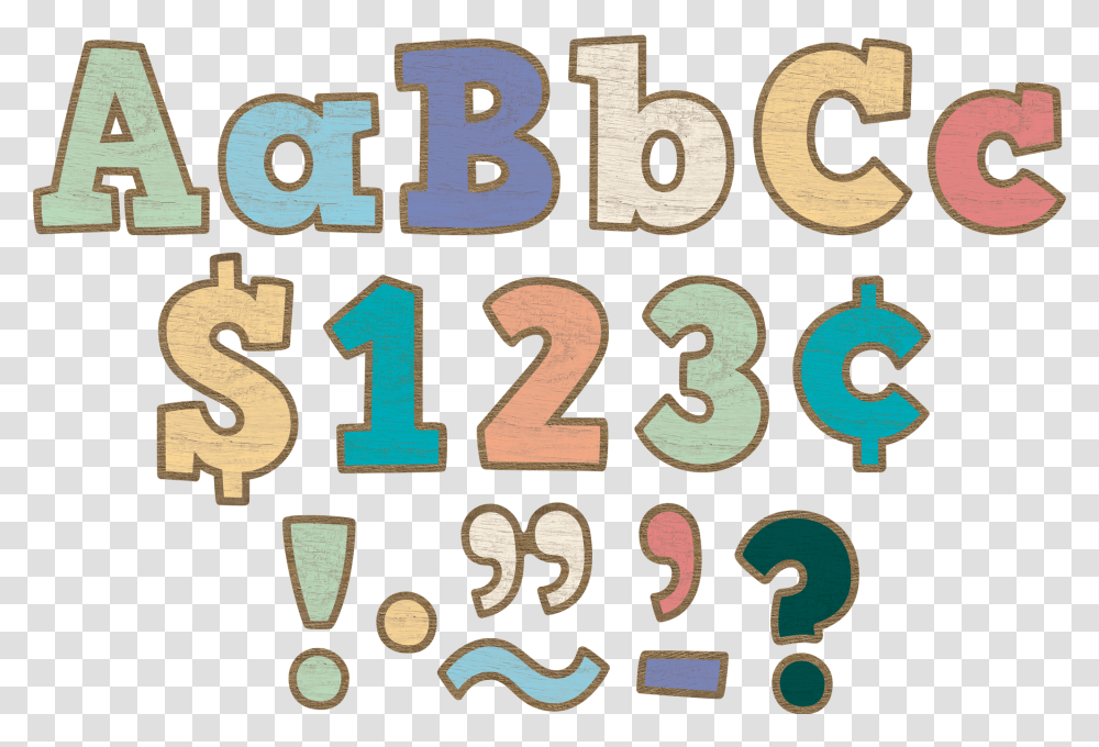 Painted Wood Bold Block, Number, Alphabet Transparent Png