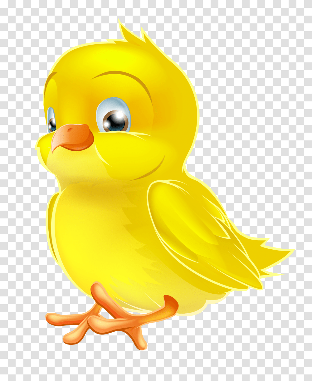 Painted Yellow Easter Chick Clipart Gallery, Bird, Animal, Canary, Toy Transparent Png