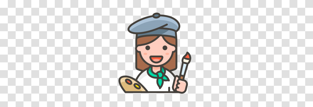 Painter Woman Emoji Keyword Search Result, Chef Transparent Png