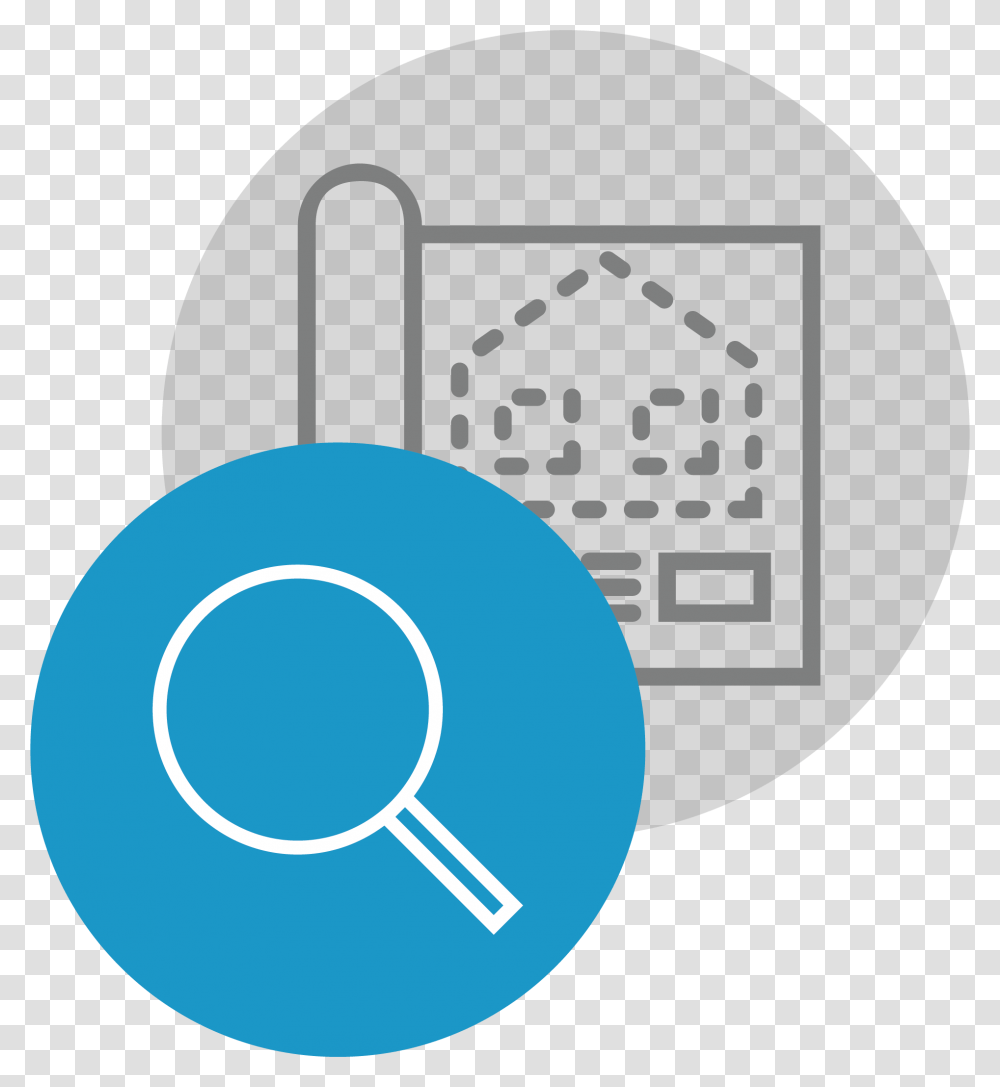 Painting Analyze Icon Blueprint Vector Icon, Balloon, Sphere, Magnifying, Frisbee Transparent Png