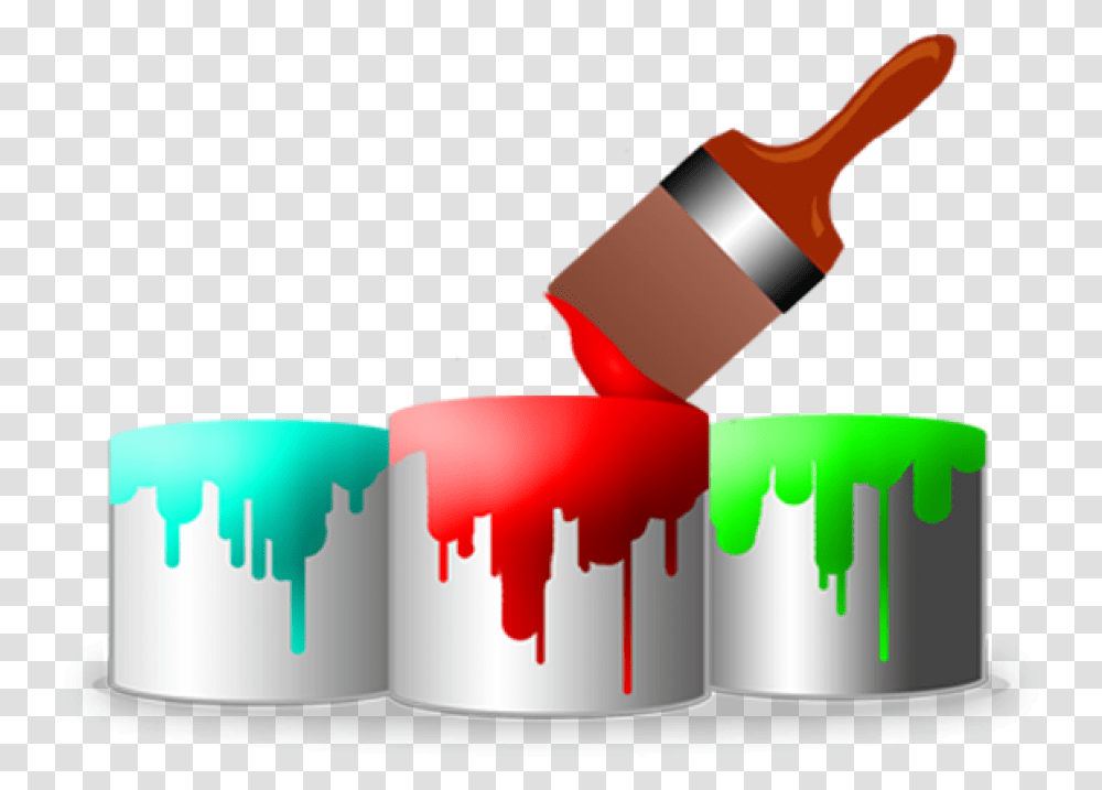 Painting And Decorating Logo, Tool, Brush, Paint Container, Toothbrush Transparent Png