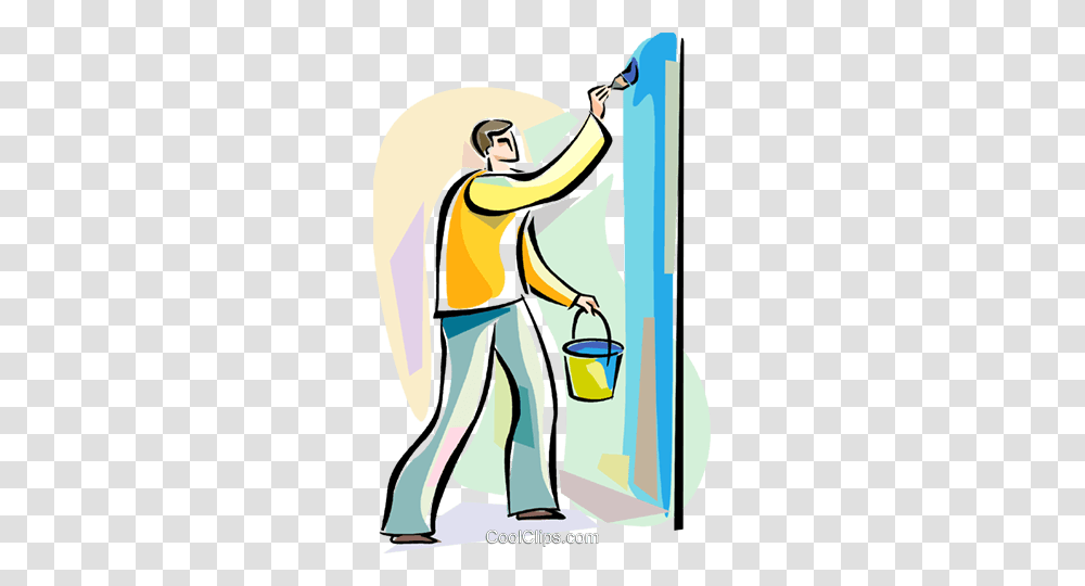Painting And Renovation Concepts Royalty Free Vector Clip Art, Bucket, Washing, Cleaning, Outdoors Transparent Png