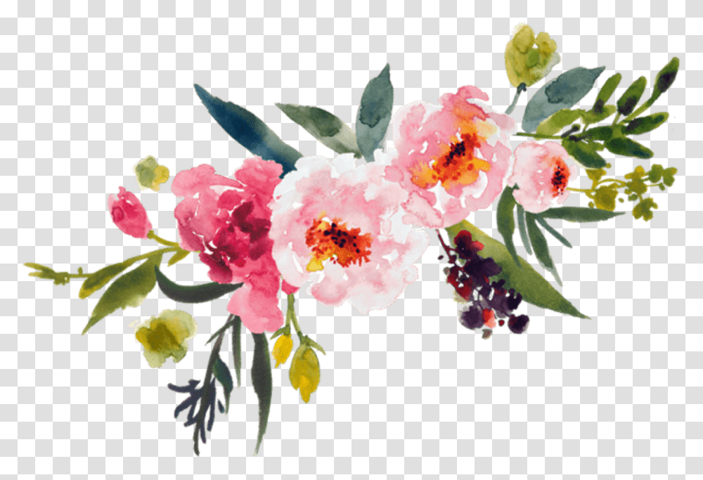 Painting Flower Bouquet Clip Art Leaves Transprent Watercolor Flower Background, Plant, Blossom, Carnation Transparent Png