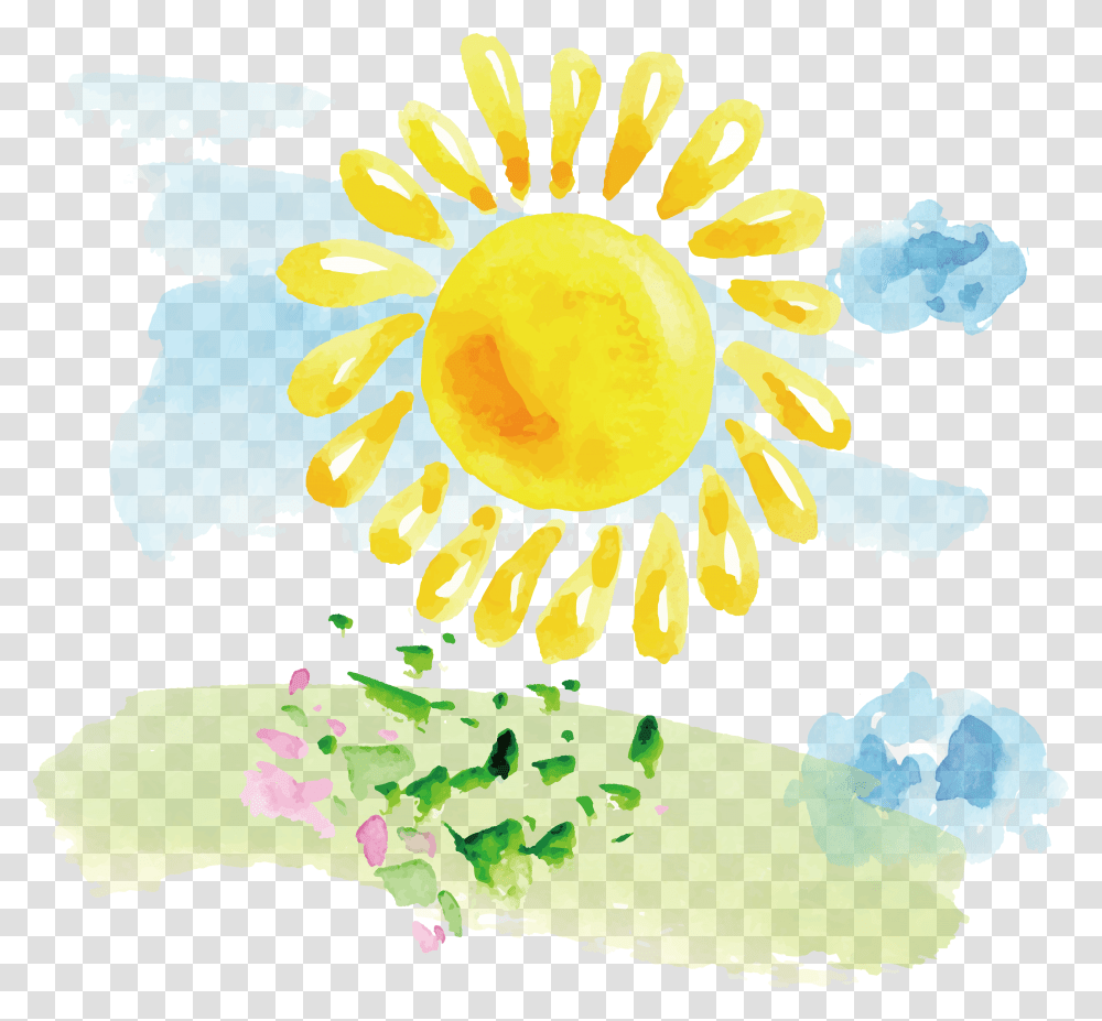 Painting Illustration Sunshine Design Visual Arts, Plant, Outdoors, Car Wash Transparent Png