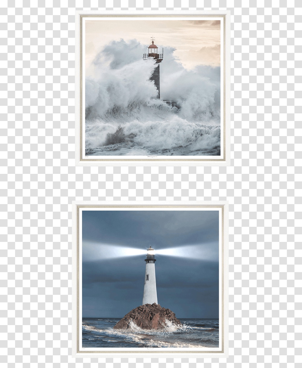 Painting, Lighthouse, Tower, Beacon, Architecture Transparent Png