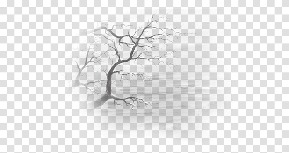 Painting Of Dead Branches, Nature, Outdoors, Night, Astronomy Transparent Png