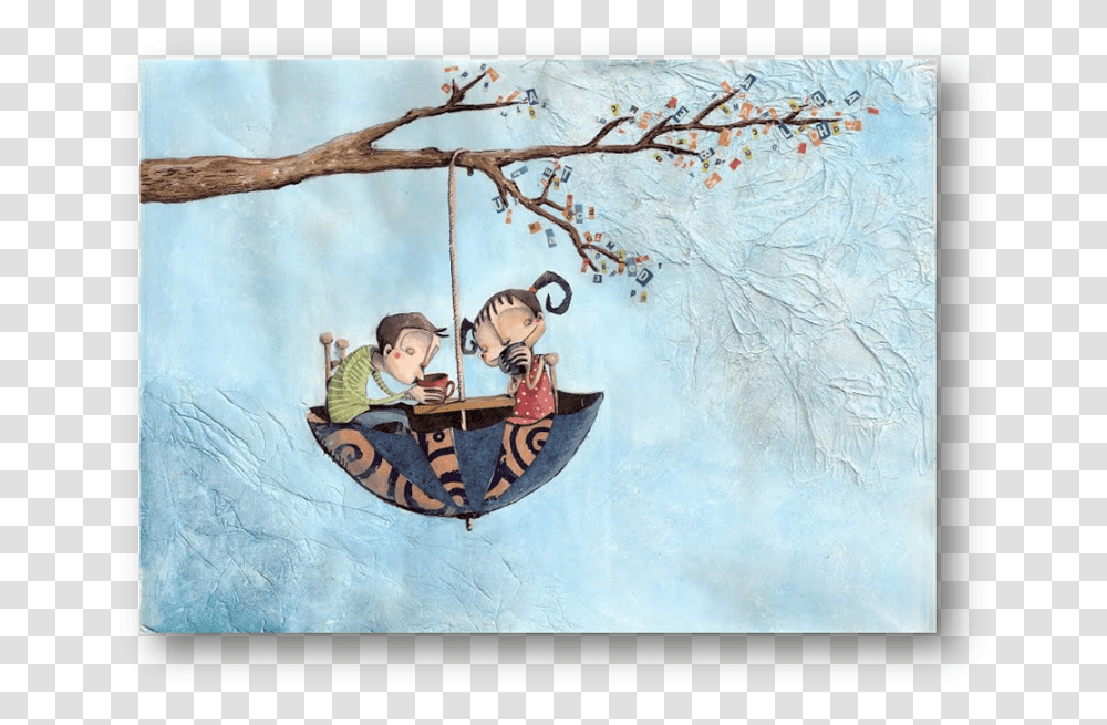 Painting, Person, Swing, Toy Transparent Png