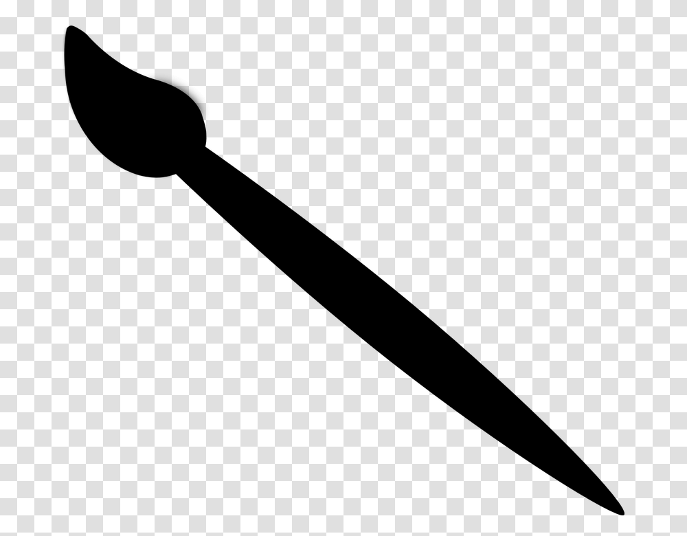 Painting Tools Clipart Paint Brush Silhouette, Gray, World Of Warcraft Transparent Png
