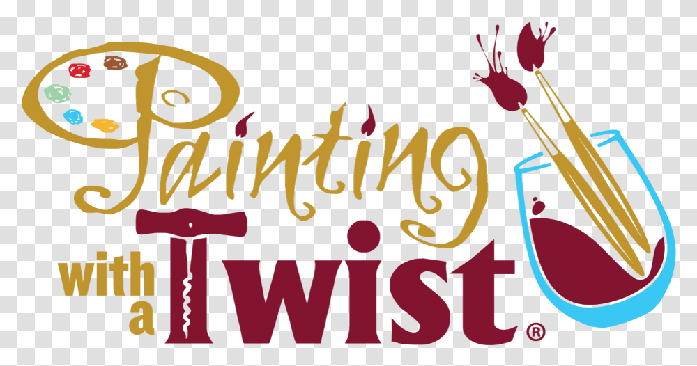 Painting With A Twist Paint With A Twist, Alphabet, Calligraphy, Handwriting Transparent Png