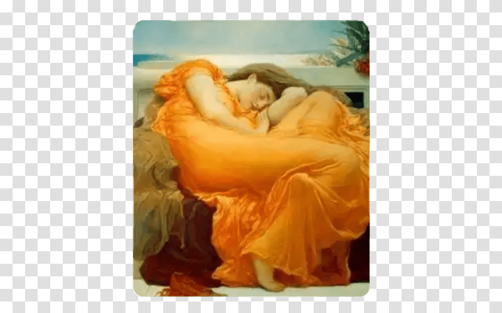 Painting Woman Sleep Orange Freetoedit Scfamouspainters Famous Sleeping Women Art, Performer, Rose, Flower, Plant Transparent Png