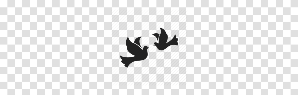 Pair Flying Dove Clipart, Person, Outdoors, Silhouette Transparent Png